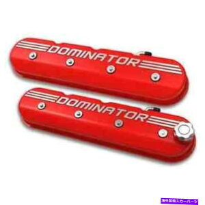 �G���W���J�o�[ Holley 241-121�A���~�j�E��LS�o���u�J�o�[���b�h�g�[���h�~�l�[�^�[���S Holley 241-121 Aluminum LS Valve Covers Red Tall Dominator logo�y���s�A���i�z