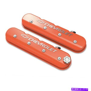 �G���W���J�o�[ Holley 241-403 LS1/LS2/LS3/LS6�p�̃{�E�^�C/�V�{���[���S�t���I�����W�g�[���o���u�J�o�[ Holley 241-403 Orange Tall Valve Cover w/ Bowtie/Chevy Logo for LS1/LS2/LS3/LS6�y���s�A���i�z