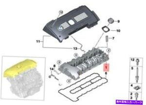 �G���W���J�o�[ �{����BMW E60N E61N E71�G���W���V�����_�[�w�b�h�o���u�J�o�[OEM 11127565284 Genuine BMW E60N E61N E71 Engine Cylinder Head Valve Cover OEM 11127565284�y���s�A���i�z