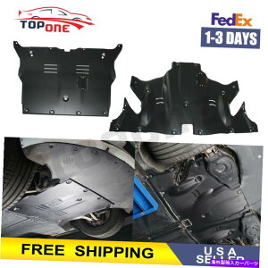GWJo[ i2PCSjXLbhv[gtBbg18-21eXf3ƃfYGWK[hJo[̉ (2PCS) Skid Plate Fit 18-21 Tesla Model 3 and Mondel Y Under Engine Guard Cover