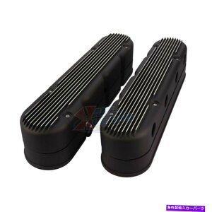 GWJo[ GM LS V8ubNtBtA~jE2s[XouJo[RC}EgƃJo[ GM LS V8 Black Finned Aluminum 2-Piece Valve Covers with Coil Mounts and Covers