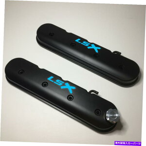�G���W���J�o�[ LSX���S���J�o�[����w�̍���LS�o���u�́A���C�g�u���[LSX 241-407������Ă��܂� Tall LS Valve Covers With LSX Logo Black W/Light Blue LSX 241-407�y���s�A���i�z