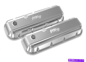 �G���W���J�o�[ Holley241-301�L���X�g�r�b�O�u���b�N�V�{���[�t�B���t���o���u�J�o�[�A���� Holley 241-301 Cast Big Block Chevy Finned Valve Covers, Polished