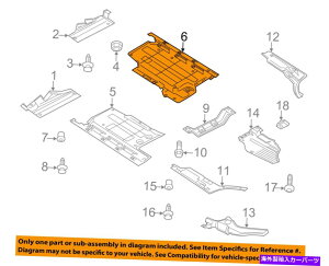 GWJo[ AEfBOEM 09-17 Q5GWJo[̉̃XvbVV[hZ^[V[h8R0825207E AUDI OEM 09-17 Q5 Under Engine Cover Splash Shield-Center Shield Left 8R0825207E