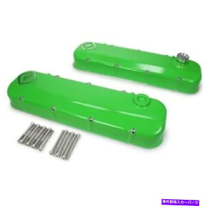 �G���W���J�o�[ �t�����P���V���^�C��916087�o���u�J�o�[GM LS�V���[�Y�p�̃A���~�j�E���O���[���p�E�_�[�R�[�g�y�A Frankenstein 916087 Valve Cover Aluminum Green Powder Coat For GM LS-Series Pair�y���s�A���i