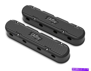 GWJo[ z[241-172 2-PC LSre[WV[YouJo[ - TeubN@BHdグ Holley 241-172 2-Pc LS Vintage Series Valve Covers - Satin Black Machined Finish