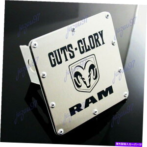 N[Jo[ Dodge Ram 2 "g[[Tow Receiver ChromeXeXqb`Jo[p̗EC GUTS GLORY For DODGE RAM 2" Trailer Tow Receiver Chrome Stainless Hitch Cover
