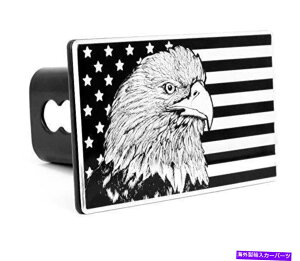 N[Jo[ g[[qb`Jo[tBbg2 "V[o[ubNNUSAC[OtbOGo[qb` TRAILER HITCH COVER Fits 2" Receiver Black Chrome USA Eagle Flag EVERHITCH