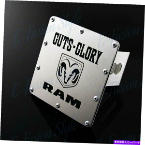 N[Jo[ Dodge Ram 2 "g[[Tow Receiver ChromeXeXqb`Jo[p̗EC GUTS GLORY For DODGE RAM 2" Trailer Tow Receiver Chrome Stainless Hitch Cover