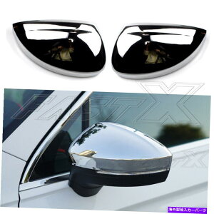 �N���[���J�o�[ Chrome�o�b�N�r���[�h�A�E�B���O�~���[�J�o�[VW Tiguan 2016-2020�̃g�����A�N�Z�T���[ Chrome Rearview Door Wing Mirror Cover Trim Accessories For VW Tiguan 2016-2020