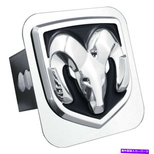 N[Jo[ _bWubNƃNXeXX`[2 "qb`vOJo[ Dodge Ram Black and Chrome Stainless Steel 2" Tow Hitch Plug Cover