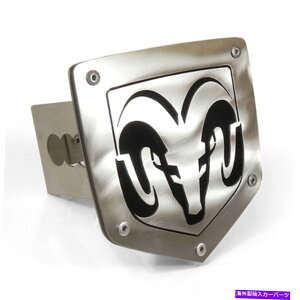 N[Jo[ _bWSNdグX`[^2 "qb`Jo[vO[U[Jbg Dodge RAM Logo Chrome Finish Steel Metal 2" Tow Hitch Cover Plug Laser Cut