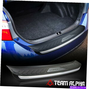 �N���[���J�o�[ 2014-2016�J���[��[Chrome Trim]���A�o���p�[�v���e�N�^�[�g�����N�V���X�J�b�t�J�o�[ Fits 2014-2016 Corolla[Chrome Trim]Rear Bumper Protector Trunk Sill Scuff Cover�y���s�A���i�z