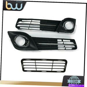 N[Jo[ yAtgop[OtHOvJo[12-14g^JSẼx[Zbg Pair Front Bumper Grille Fog Lamp Cover Bezel Set For 12-14 Toyota Camry SE