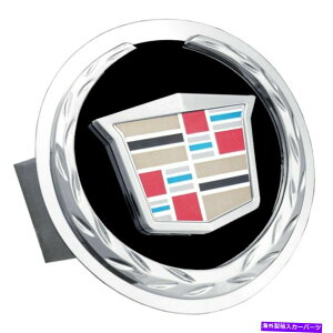 N[Jo[ LfbNubNƃNXeXX`[1.25 "g[[qb`Jo[ Cadillac Black and Chrome Stainless Steel 1.25" Trailer Tow Hitch Cover