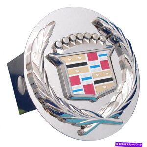 N[Jo[ LfbNNXeXX`[2 "g[[qb`Jo[ Cadillac Chrome Stainless Steel 2" Trailer Tow Hitch Cover