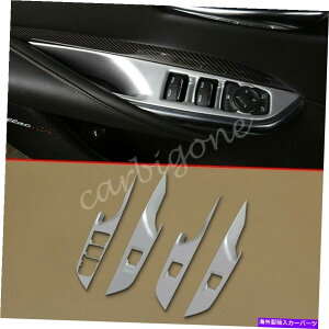 N[Jo[ LfbÑ}bgNEBhEXCb`Jo[g2019-2021ANZT[ Matte Chrome Window Switch Cover Trims For Cadillac XT4 2019-2021 Accessories