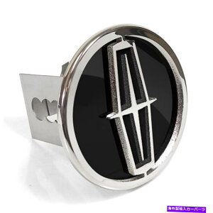 N[Jo[ J[3DSubNCtBN^qb`Jo[ Lincoln 3D Logo Black Infill Chrome Metal Tow Hitch Cover