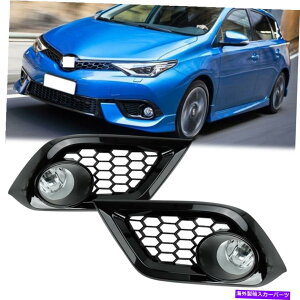 N[Jo[ 2016-18TCIg^J[̃x[Jo[+XCb`tNAYtHOCgv+XCb` Clear Lens Fog Light Lamp W/bezel Cover+Switch For 2016-18 Scion Toyota Corolla