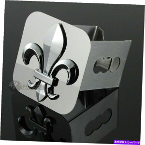 N[Jo[ 3D Fleur de lis ChromeXeX|qb`Jo[vOLbv2 "V[o[ 3D Fleur De Lis Chrome Stainless Steel Hitch Cover Plug Cap For 2" Tow Receiver