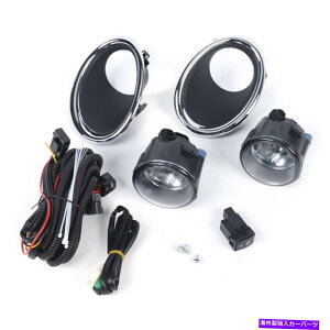 N[Jo[ Y[OX|[c2017-2018p̓dXCb`ƃJo[ZbgttHOCgv Fog Light Lamps W/Bulbs & Switch & Cover Set For Nissan Rogue Sport 2017 - 2018