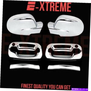 N[Jo[ GMC 99-06 Sierra 2DRS̏ꍇAPSKH+2PCt~[ChromeJo[tnh FOR GMC 99-06 SIERRA 2DRS HANDLE W/PSKH+2PC FULL MIRROR CHROME COVERS