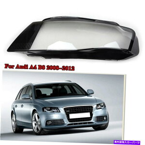 N[Jo[ AEfBA4 2009-2012 B8̃tgwbhCgwbhvJo[NAY For Audi A4 2009-2012 B8 Left Side Front Headlight Headlamp Cover Clear Lens