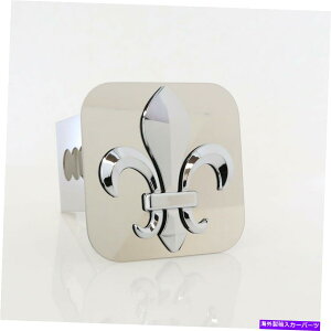 N[Jo[ fleur de lisSqb`Jo[vOiChromej Fleur De Lis Logo Hitch Cover Plug (Chrome)