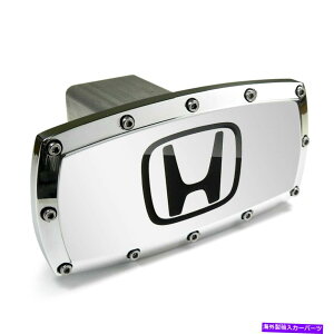 N[Jo[ z_̃S܂ꂽrbgA~jEqb`Jo[ Honda Logo Engraved Billet Aluminum Tow Hitch Cover