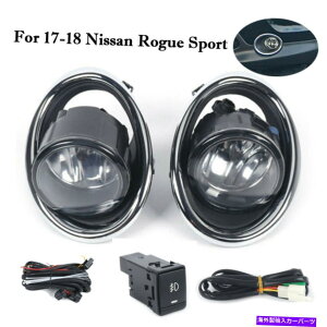N[Jo[ 2017-20181PAIRY[OX|[ctHOCgvw/d+XCb`+Jo[Lbg 1Pair For 2017-2018 Nissan Rogue Sport Fog Light Lamps W/ Bulbs+Switch+Cover Kit