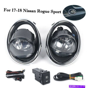 N[Jo[ 2017-20181PAIRY[OX|[ctHOCgvw/d+XCb`+Jo[Lbg 1Pair For 2017-2018 Nissan Rogue Sport Fog Light Lamps W/ Bulbs+Switch+Cover Kit
