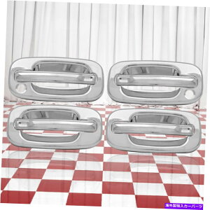 N[Jo[ 4̃NhAnh̃ZbgJo[L[tBbg1999-06 GMCVG Set of Four Chrome Door Handle Covers w/Pass Key fit 1999-06 GMC Sierra