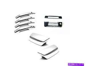 N[Jo[ 14-19̃V{[Vo[hhAnh+~[+e[Q[gJo[Jo[tJz[tJo[ For 14-19 Chevy Silverado Door Handle+Mirror+Tailgate Cover Covers w/camera hole