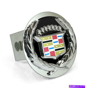 �N���[���J�o�[ �L���f���b�N�N���V�b�N3D�u���b�N�C���t�B�����S�X�`�[�������q�b�`�J�o�[�v���O Cadillac Classic 3D Black Infill Logo Steel Tow Hitch Cover Plug�y���s�A���i�z
