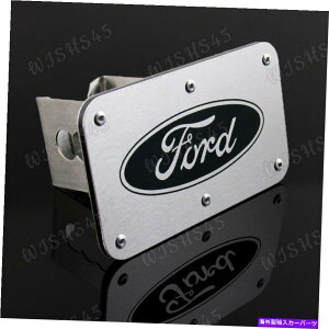 N[Jo[ tH[hSpNXeXX`[qb`Jo[2 "g[[V[o[ For Ford Logo Chrome Stainless Steel Hitch Cover 2" Trailer Tow Towing Receiver