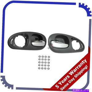 �N���[���J�o�[ 300m LHS�p�N�������u���b�N98-04���A�����h�A�n���h���t���h�A�n���h���t�� For 300M LHS Chrome & Black 98-04 Rear Inside Door Handle W/O Speaker Cover Pair�y���s�A���i�z