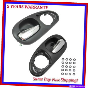 N[Jo[ 300m LHS 98-04NubNCTChhAnhthAnhtJo[yA㕔 For 300M LHS 98-04 Chrome & Black Inside Door Handle W/O Speaker Cover Pair Rear