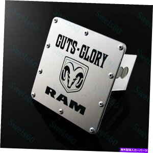 N[Jo[ Dodge Ram 2 "g[[Tow Receiver ChromeXeXqb`Jo[p̗EC GUTS GLORY For DODGE RAM 2" Trailer Tow Receiver Chrome Stainless Hitch Cover