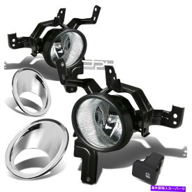クロームカバー フィット07-09ホンダCRV reクリアレンズOEドライビングフォグライトランプ+スイッチ+ベゼルカバー Fit 07-09 Honda Crv Re Clear Lens Oe Driving Fog Light Lamp+Switch+Bezel Cover