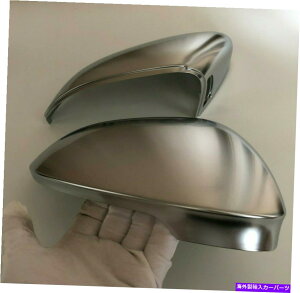 N[Jo[ TChAVXgttHNX[QStVIII MK8̃N}bgVo[~[Jo[ chromed matte silver mirror cover for Volkswagen Golf VIII Mk8 With side assist