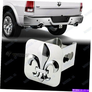 N[Jo[ 3D FLOUR DELIS CHROMEXeXX`[qb`Jo[vOLbv-2 "V[o[ 3D For Fleur De Lis Chrome Stainless Steel Hitch Cover Plug Cap -2" Tow Receiver