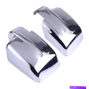 N[Jo[ 2xNhATChobN~[Jo[W[vpgIbgoeB[YDɃtBbgLbv 2x Chrome Door Side Rearview Mirror Covers Cap Fit for Jeep Patriot Liberty yd
