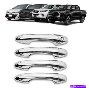 �N���[���J�o�[ 4DR�n���h�n���h���g���^HILUX REVO SR5 M70 M80 2015-on�̃N�����J�o�[�g���� 4DR HAND HANDLE CHROME COVER TRIM FOR TOYOTA HILUX REVO SR5 M70 M80 2015-ON�y���s�A���i�z