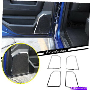 �N���[���J�o�[ 2010-2017 Dodge Ram 1500 ABS Chrome Door Speaker�X�e���I�J�o�[�g�����x�[��4p For 2010-2017 Dodge RAM 1500 ABS Chrome Door Speaker Stereo Cover Trim Bezel 4P�y���s�A���i�z