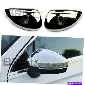 �N���[���J�o�[ VW Tiguan 2016-2020 Chrome�o�b�N�r���[�h�A�E�B���O�~���[�J�o�[�g�����A�N�Z�T���[�̏ꍇ For VW Tiguan 2016-2020 Chrome Rearview Door Wing Mirror Cover Trim Accessories