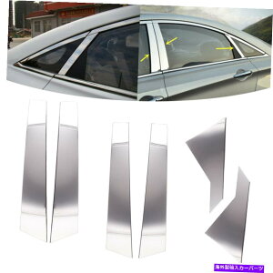 �N���[���J�o�[ 6PCS�X�e�����X�|B C�s���[�g�����J�o�[�q�����_�C�\�i�^2011-2014�ɓK���Ă��܂� 6pcs Stainless Steel B C Pillar Trim Cover Fit for Hyundai Sonata 2011-2014�y���s�A���i�z