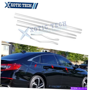N[Jo[ z_AR[ĥ߂̃X|[eBȃX^C̃I[gGNXeȂXeXJo[ Sporty Style Auto Exterior Lower Side Window Stainless Cover For Honda Accord