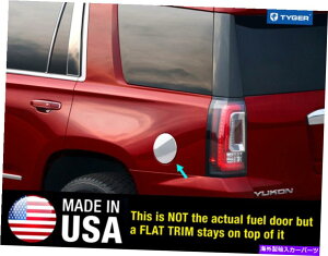 クロームカバー Tyger Fit 15-2020 Chevy Tahoe/Yukon/XL/Suburbanステンレス燃料ガスキャップカバー1PC TYGER Fit 15-2020 Chevy Tahoe/Yukon/XL/Suburban Stainless Fuel Gas Cap Cover 1PC