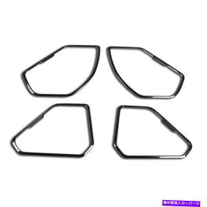 �N���[���J�o�[ �g���^RAV4 2019 2020 2020 2021�h�A�X�s�[�J�[�T�E���h�p�l���J�o�[�g�����u���b�N�ɓK���Ă��܂� Fit For Toyota RAV4 2019 2020 2021 Door Speaker Sound Panel Cover Trims Black�y���s�A���i�z