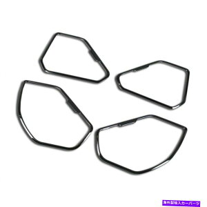 �N���[���J�o�[ �g���^�ɓK�����V����RAV4 2019-2021�h�A�X�s�[�J�[�T�E���h�p�l���J�o�[�g�����u���b�N Fit For Toyota New RAV4 2019-2021 Door Speaker Sound Panel Cover Trims Black�y���s�A���i�z